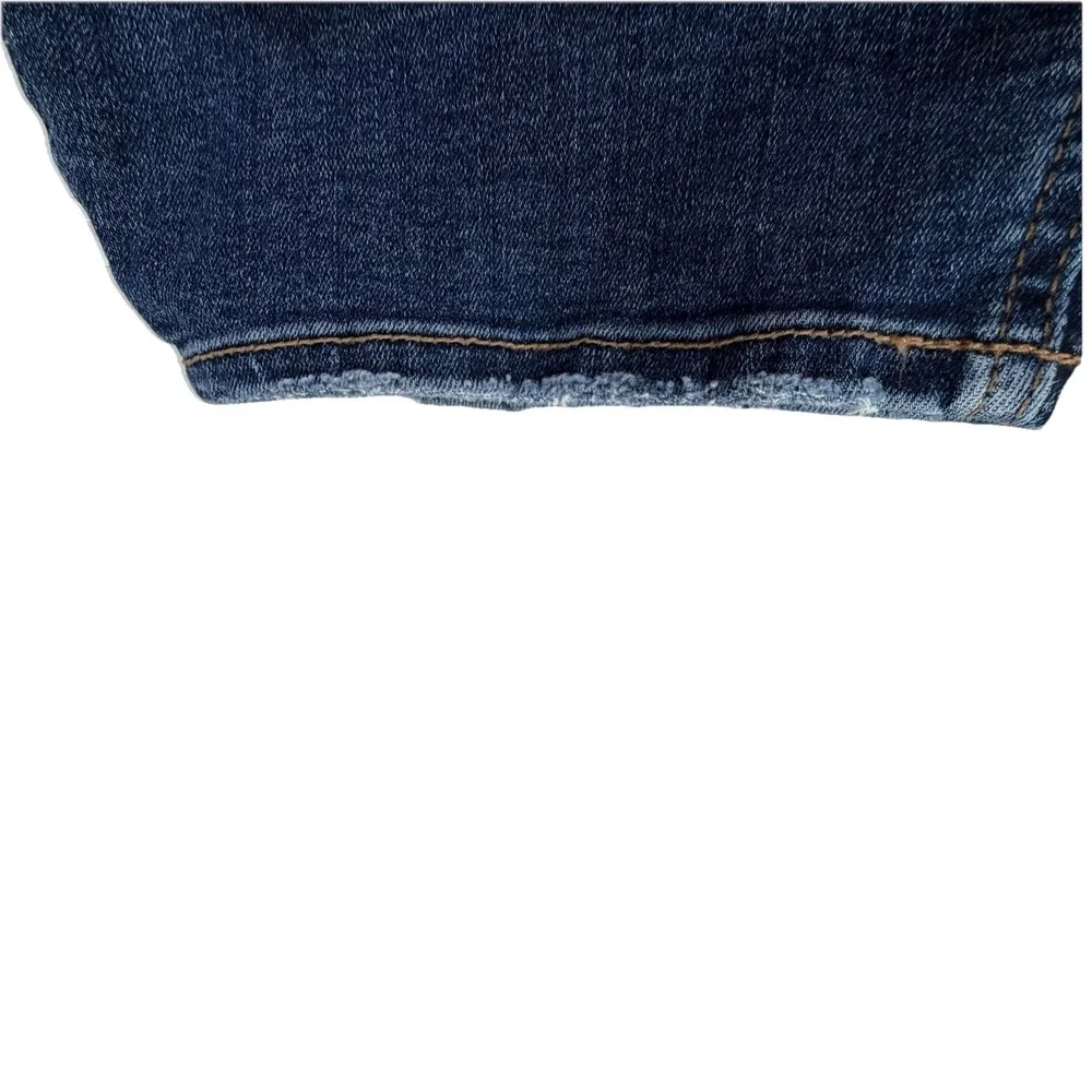 Silver Jeans Womens Plus 24 Blue Boyfriend‎ Stretch Medium Wash Denim Distressed